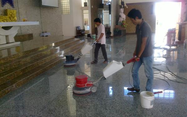 Dịch vụ mài sàn, đánh bóng sàn bê tông tại Nghệ An, Hà Tĩnh